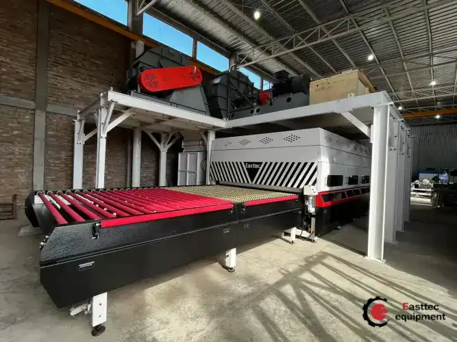Precision Engineering: 2440 × 3660 mm Forced Convection Glass Tempering Furnace installed in Argentina